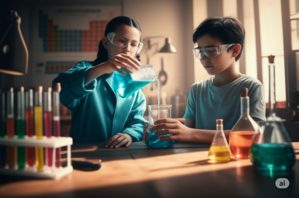 Grade 8 Science course illustration